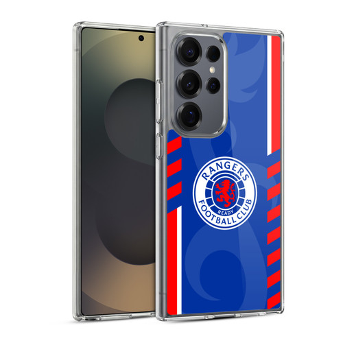 Rangers FC Crest Stripes Soft Gel Case for Samsung Galaxy S25 Ultra & MagSafe
