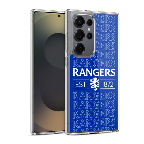 Rangers FC Crest Typography Soft Gel Case for Samsung Galaxy S25 Ultra & MagSafe