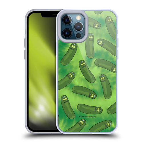 Rick And Morty Season 3 Graphics Pickle Rick Pattern Soft Gel Case for Apple iPhone 12 Pro Max & MagSafe