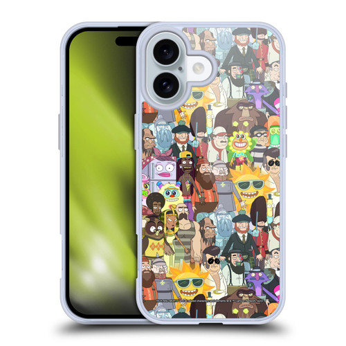 Rick And Morty Season 3 Graphics Parasite Soft Gel Case for Apple iPhone 16 & MagSafe