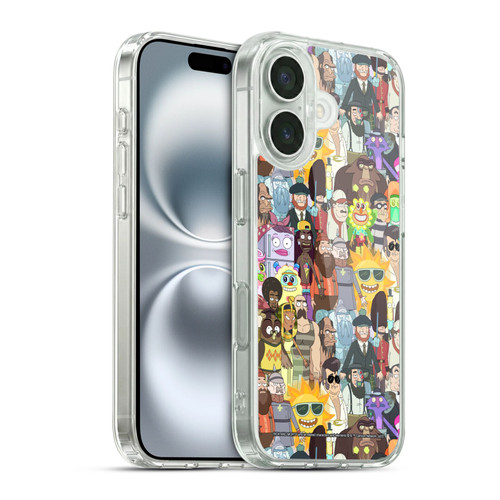 Rick And Morty Season 3 Graphics Parasite Soft Gel Case for Apple iPhone 16 & MagSafe