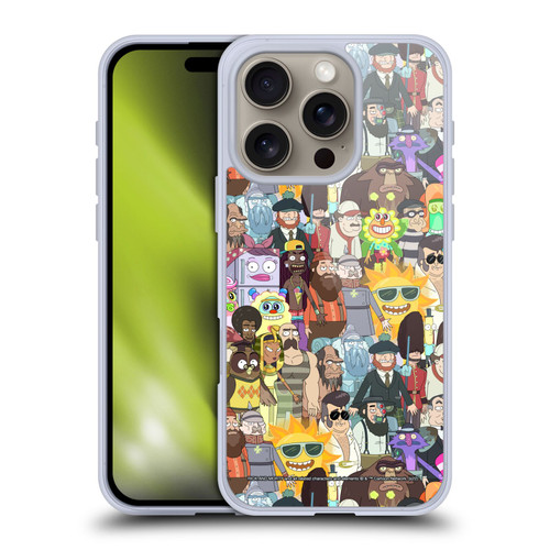 Rick And Morty Season 3 Graphics Parasite Soft Gel Case for Apple iPhone 16 Pro & MagSafe