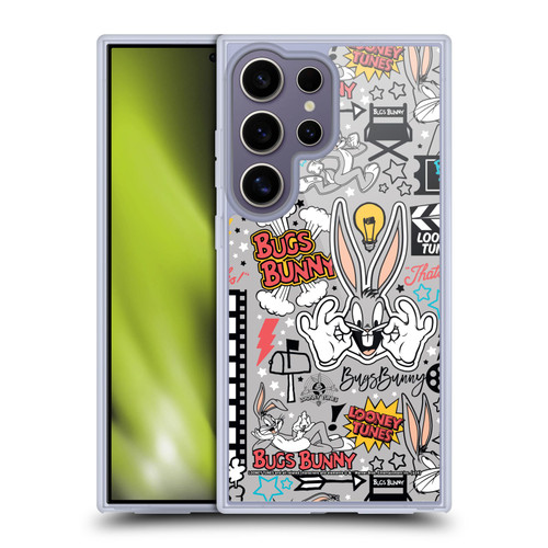 Looney Tunes Graphics and Characters Bugs Bunny Soft Gel Case for Samsung Galaxy S25 Ultra & MagSafe