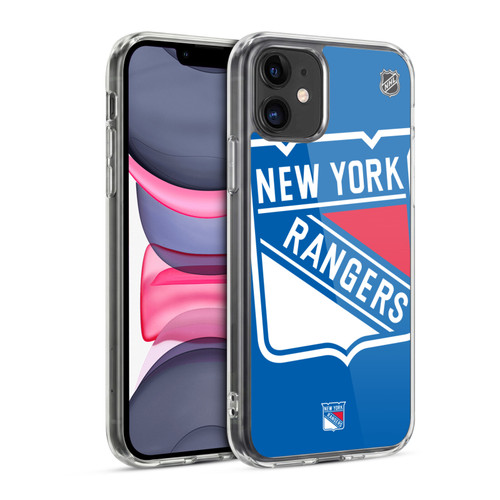 NHL New York Rangers Oversized Soft Gel Case for Apple iPhone 11