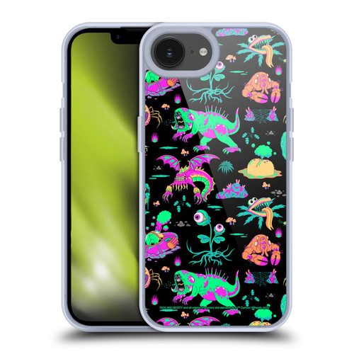 Rick And Morty Season 3 Graphics Aliens Soft Gel Case for Apple iPhone 16e & MagSafe