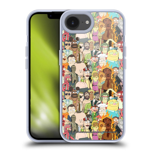 Rick And Morty Season 3 Graphics Interdimensional Space Cable Soft Gel Case for Apple iPhone 16e & MagSafe