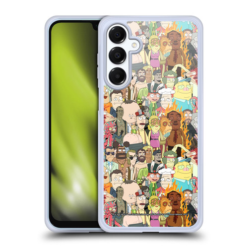 Rick And Morty Season 3 Graphics Interdimensional Space Cable Soft Gel Case for Samsung Galaxy A16 5G & MagSafe