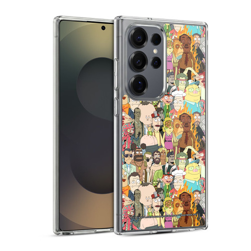 Rick And Morty Season 3 Graphics Interdimensional Space Cable Soft Gel Case for Samsung Galaxy S25 Ultra & MagSafe