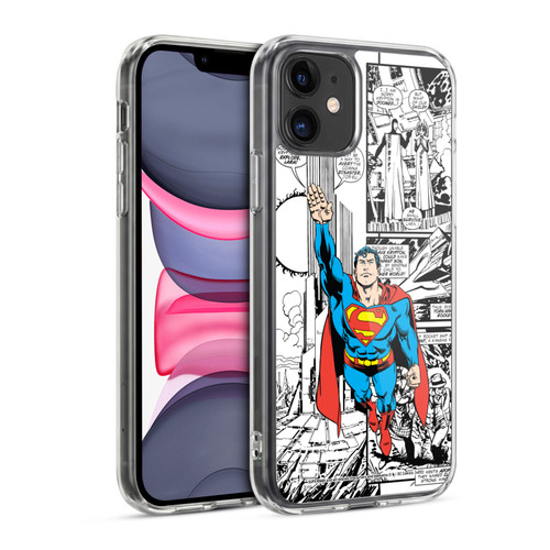 Superman DC Comics Comicbook Art Flight Soft Gel Case for Apple iPhone 11