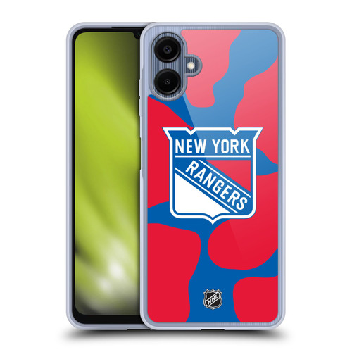 NHL New York Rangers Cow Pattern Soft Gel Case for Samsung Galaxy A06 4G