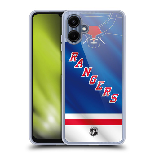 NHL New York Rangers Jersey Soft Gel Case for Samsung Galaxy A06 4G