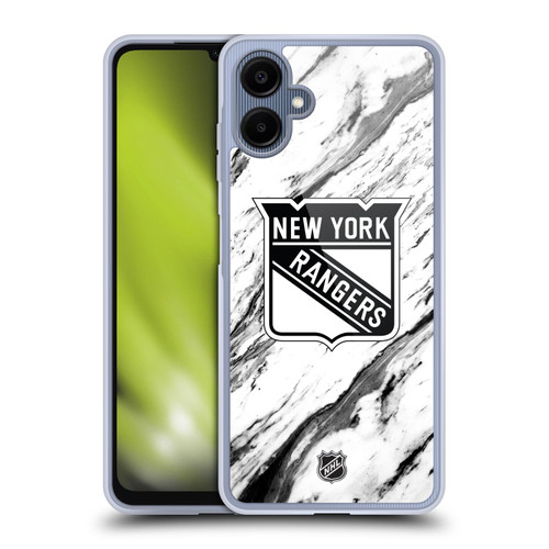 NHL New York Rangers Marble Soft Gel Case for Samsung Galaxy A06 4G