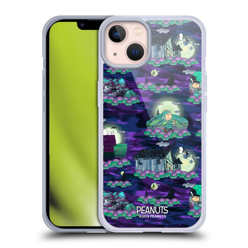 Peanuts Spooktacular Snoopy Patterns Soft Gel Case for Apple iPhone 13 & MagSafe