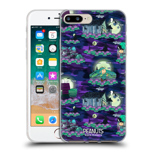 Peanuts Spooktacular Snoopy Patterns Soft Gel Case for Apple iPhone 7 Plus / iPhone 8 Plus & MagSafe