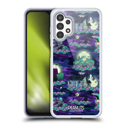 Peanuts Spooktacular Snoopy Patterns Soft Gel Case for Samsung Galaxy A13 (2022)