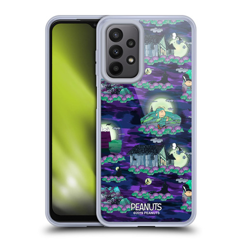 Peanuts Spooktacular Snoopy Patterns Soft Gel Case for Samsung Galaxy A23 / 5G (2022)
