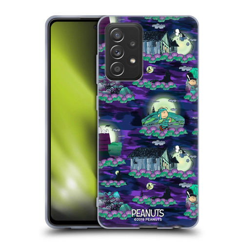 Peanuts Spooktacular Snoopy Patterns Soft Gel Case for Samsung Galaxy A52 / A52s / 5G (2021)