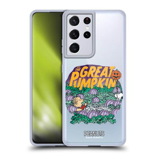 Peanuts Spooktacular Linus And Snoopy Soft Gel Case for Samsung Galaxy S21 Ultra 5G & MagSafe