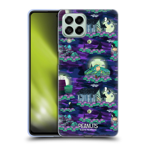 Peanuts Spooktacular Snoopy Patterns Soft Gel Case for Samsung Galaxy M53 (2022)