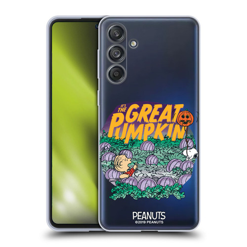 Peanuts Spooktacular Linus And Snoopy Soft Gel Case for Samsung Galaxy M55 5G