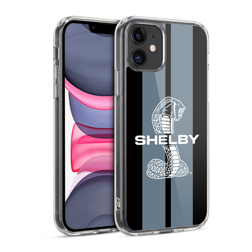 Shelby Car Graphics Gray Soft Gel Case for Apple iPhone 11