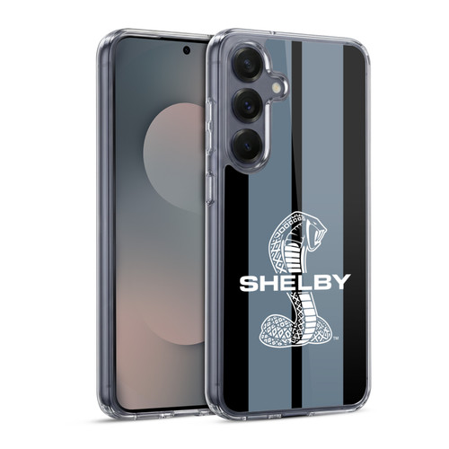Shelby Car Graphics Gray Soft Gel Case for Samsung Galaxy S25 & MagSafe
