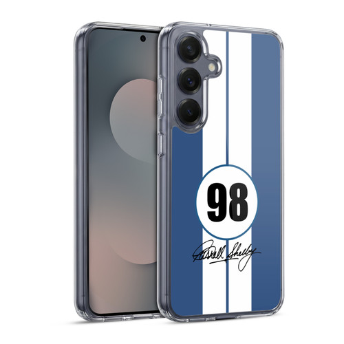 Shelby Car Graphics 1965 427 S/C Blue Soft Gel Case for Samsung Galaxy S25 & MagSafe