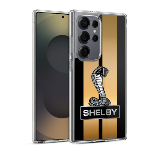 Shelby Car Graphics Gold Soft Gel Case for Samsung Galaxy S25 Ultra & MagSafe