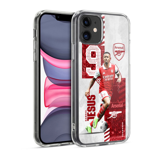 Arsenal FC 2022/23 First Team Gabriel Jesus Soft Gel Case for Apple iPhone 11