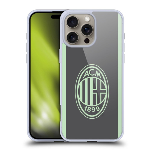 AC Milan 2024/25 Crest Kit Third Soft Gel Case for Apple iPhone 16 Pro Max & MagSafe
