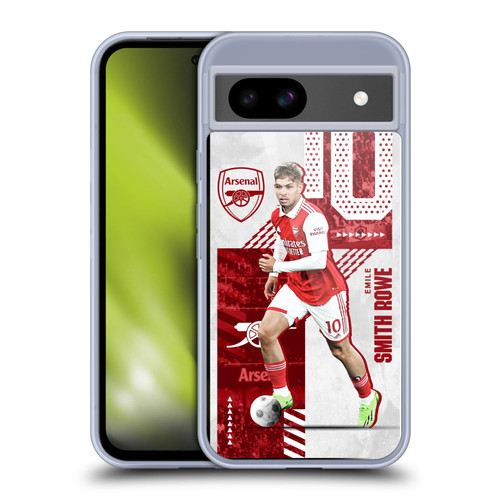 Arsenal FC 2022/23 First Team Smith Rowe Soft Gel Case for Google Pixel 8a