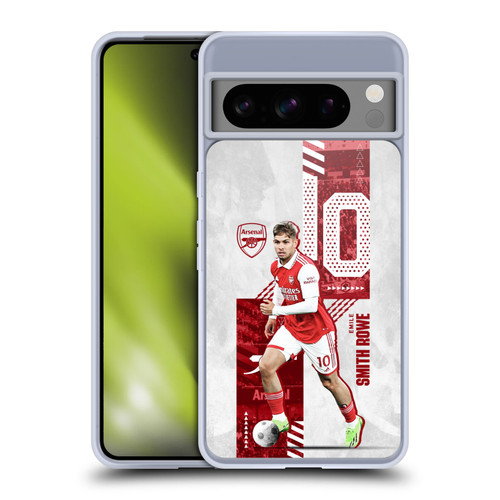 Arsenal FC 2022/23 First Team Smith Rowe Soft Gel Case for Google Pixel 8 Pro