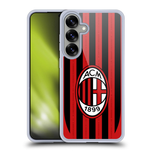 AC Milan 2024/25 Crest Kit Home Soft Gel Case for Samsung Galaxy S25+ & MagSafe