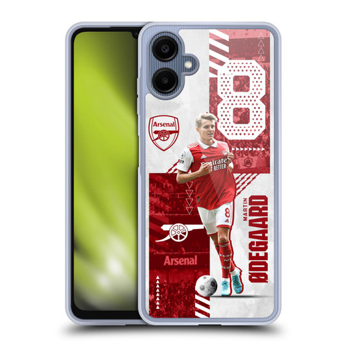 Arsenal FC 2022/23 First Team Martin Ødegaard Soft Gel Case for Samsung Galaxy A06 4G