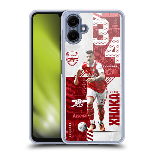 Arsenal FC 2022/23 First Team Granit Xhaka Soft Gel Case for Samsung Galaxy A06 4G
