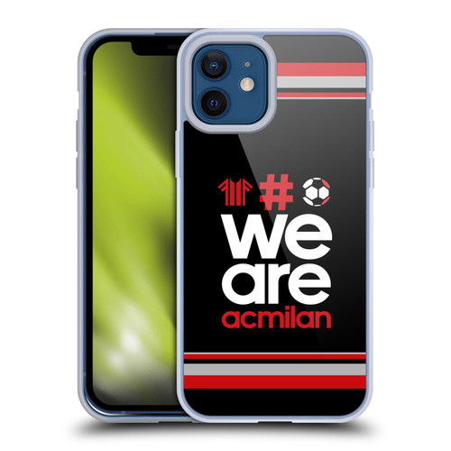 AC Milan Crest Stripes 2 Soft Gel Case for Apple iPhone 12 / iPhone 12 Pro & MagSafe