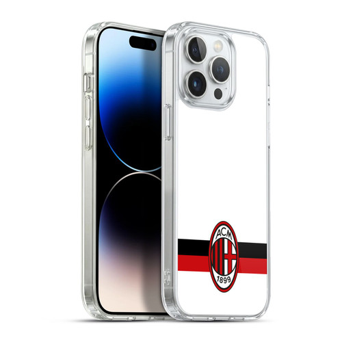 AC Milan Crest White Soft Gel Case for Apple iPhone 13 Pro Max & MagSafe