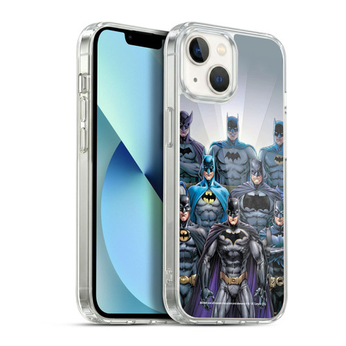 Batman DC Comics Iconic Comic Book Costumes Through The Years Soft Gel Case for Apple iPhone 13