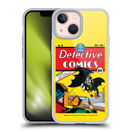 Batman DC Comics Iconic Comic Book Costumes Detective Comics #27 Soft Gel Case for Apple iPhone 13 Mini