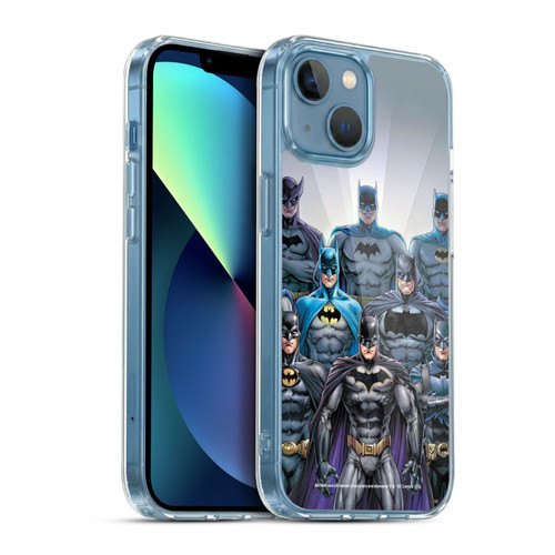 Batman DC Comics Iconic Comic Book Costumes Through The Years Soft Gel Case for Apple iPhone 13 Mini & MagSafe