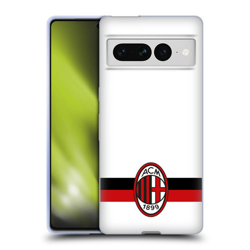 AC Milan Crest White Soft Gel Case for Google Pixel 7 Pro
