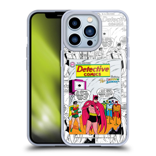 Batman DC Comics Iconic Comic Book Costumes Rainbow Soft Gel Case for Apple iPhone 13 Pro & MagSafe