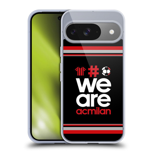 AC Milan Crest Stripes 2 Soft Gel Case for Google Pixel 9 / Pixel 9 Pro