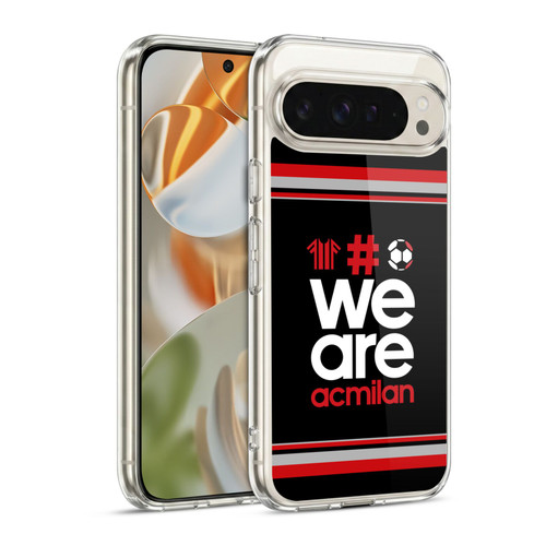 AC Milan Crest Stripes 2 Soft Gel Case for Google Pixel 9 / Pixel 9 Pro