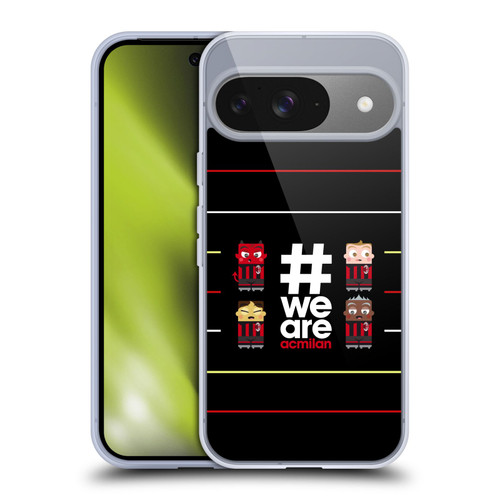 AC Milan Crest Stripes 3 Soft Gel Case for Google Pixel 9 / Pixel 9 Pro