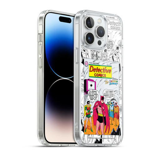 Batman DC Comics Iconic Comic Book Costumes Rainbow Soft Gel Case for Apple iPhone 14 Pro Max & MagSafe