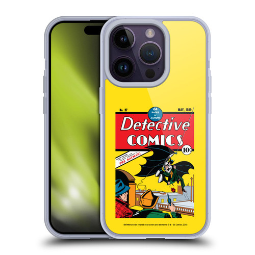 Batman DC Comics Iconic Comic Book Costumes Detective Comics #27 Soft Gel Case for Apple iPhone 14 Pro & MagSafe