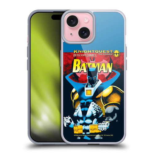 Batman DC Comics Iconic Comic Book Costumes Knightquest Soft Gel Case for Apple iPhone 15 & MagSafe