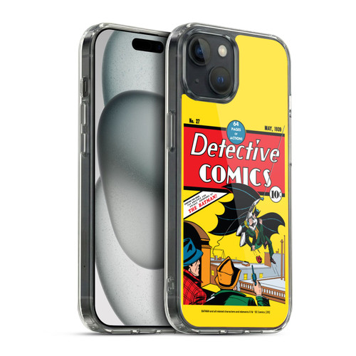 Batman DC Comics Iconic Comic Book Costumes Detective Comics #27 Soft Gel Case for Apple iPhone 15 Plus & MagSafe