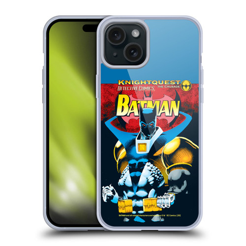 Batman DC Comics Iconic Comic Book Costumes Knightquest Soft Gel Case for Apple iPhone 15 Plus & MagSafe